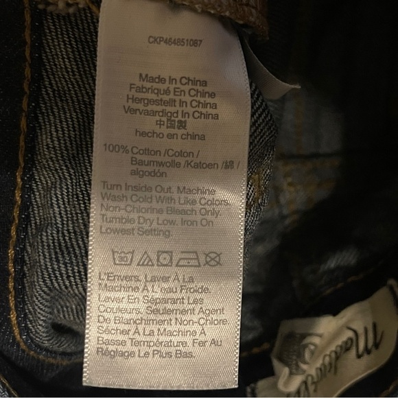 Madewell Low Rise Perfect Vintage Straight Classic Preppy Jean Lilycrest Wash - Picture 9 of 9